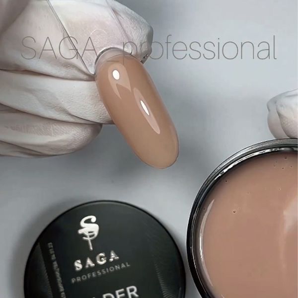 Гель для нарощування Saga Professional Builder Gel Veil 12. кавовий нюд. 15 мл фото