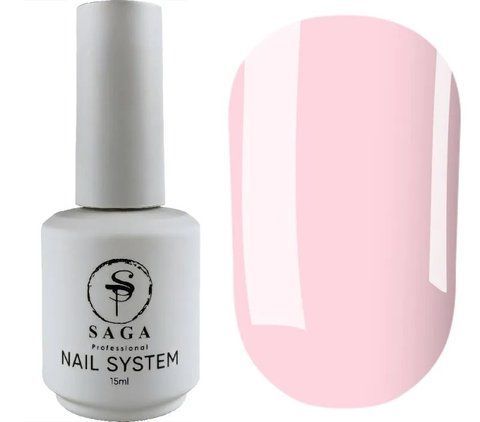 SAGA professional Base Elastic з пензликом 5 (світло-рожевий), 15 мл SAGA professional Base Elastic з пензликом 5 (світло-рожевий), 15 мл фото