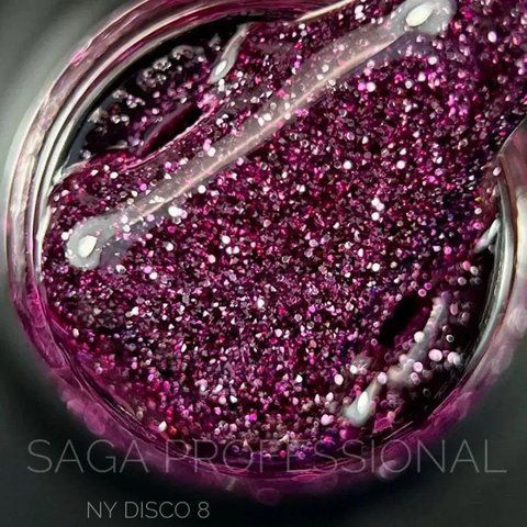 SAGA professional Гель-лак світловідбивний NY DISCO 08, 9 мл SAGA professional Гель-лак світловідбивний NY DISCO 08, 9 мл фото