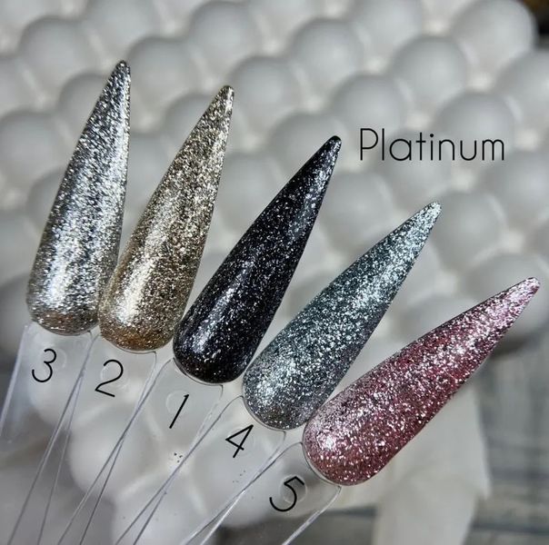 SAGA professional Platinum Gel № 05 (рожевий, металік), 5 мл фото