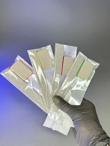 Одноразовий набір Nail Doza  (пилка 100/180 і баф 240/320) Одноразовий набір Nail Doza (пилочка+ міні баф фото