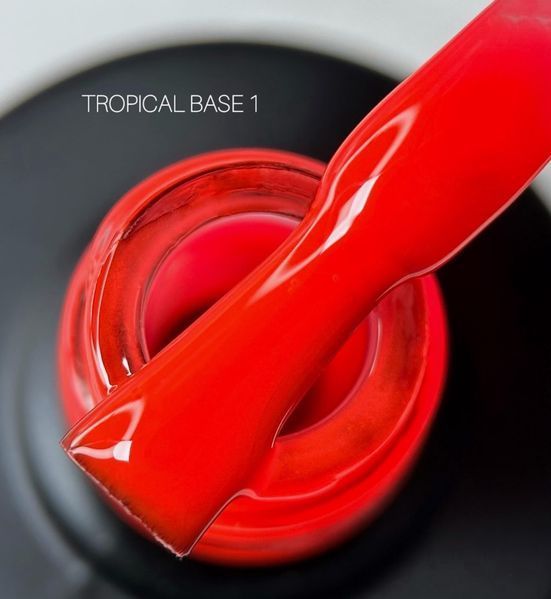 SAGA professional tropical BASE з пензликом 1 (червоний, неоновий), 9 мл SAGA professional tropical BASE з пензликом 1 (червоний, неоновий), 9 мл фото