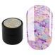 SAGA professional Galaxy glitter 10 (прозорий з голографічними бузковими блискітками), 8 мл фото 1
