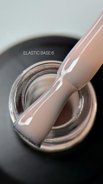 SAGA professional Base Elastic з пензликом 6 (чистий нюд), 15мл SAGA professional Base Elastic з пензликом 6 (чистий нюд), 15мл фото