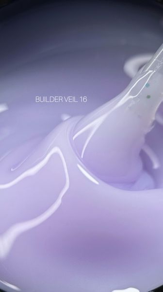 Гель для нарощування Saga Professional Builder Gel Veil 16 молочний з бузковим підтоном фото