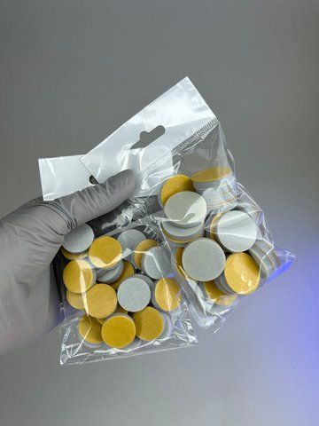 Спонж-баф для полірування 25 mm L 400 гріт (25 шт) NailDoza Спонж-баф для полірування 25 mm L 400 гріт (25 шт) NailDoza фото