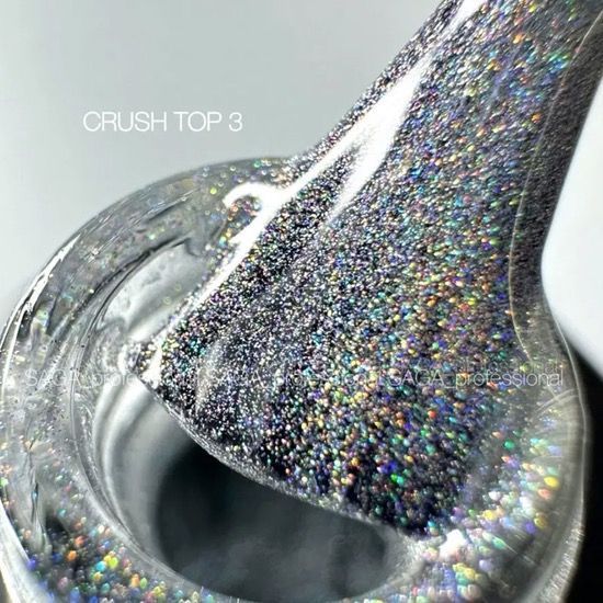 ТОП ДЛЯ ГЕЛЬ-ЛАКУ БЕЗ ЛИПКОГО ШАРУ SAGA CRUSH TOP №03 (КОТЯЧЕ ОКО), 9 МЛ фото
