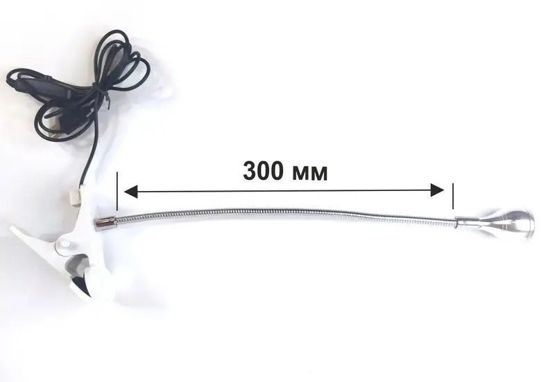 UV/LED &ndash; лампа для сушіння нігтів на прищіпці, 5 Вт, USB, Срібляста  фото