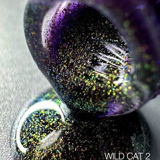 SAGA professional гель-лак WILD CAT 02 (фіолетовий з жовтим), 9 мл фото