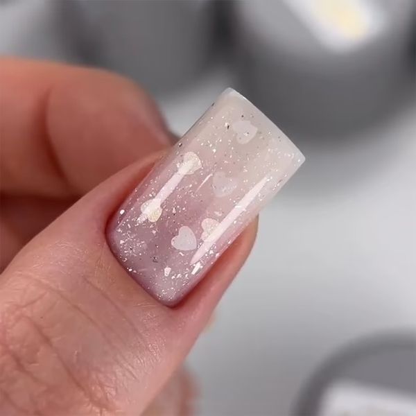 Гель для наращивания SAGA Professional Builder Gel Heart бежевый №02 15 мл Гель для нарощування SAGA Professional Builder Gel Heart бежевий №02 15 мл фото