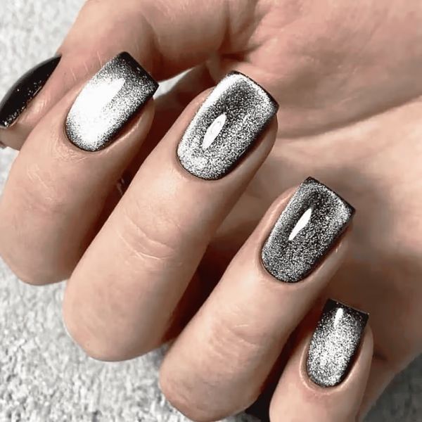 Гель лак Saga кошачий глаз Cat Shine №1 серебряный 10 мл Гель лак Saga котяче око Cat Shine №1 срібний 10 мл фото