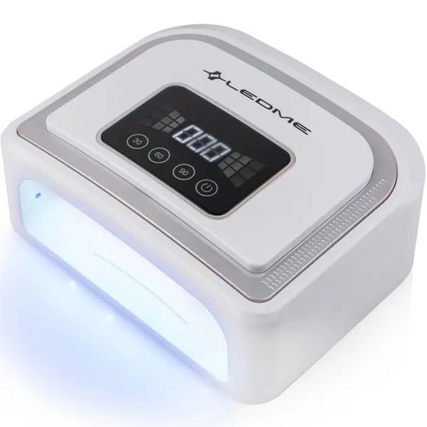 Лампа для манікюру LEDME 5B 120W SILVER з акумулятором фото