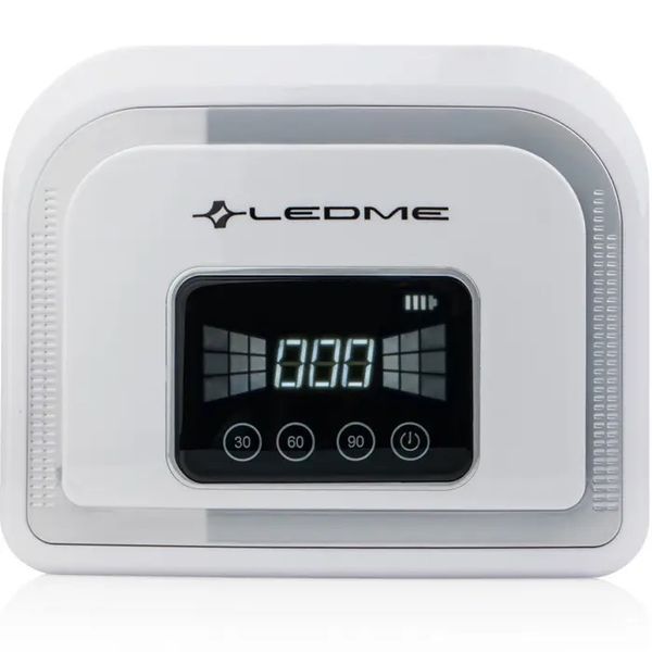 Лампа для манікюру LEDME 5B 120W SILVER з акумулятором фото