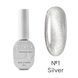 Гель лак Saga кошачий глаз Cat Shine №1 серебряный 10 мл Гель лак Saga котяче око Cat Shine №1 срібний 10 мл фото 1