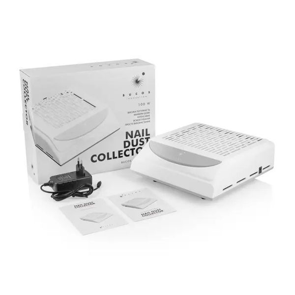 Витяжка для манікюру Bucos Cyclone V2 White з НЕРА-фільтром 100W фото