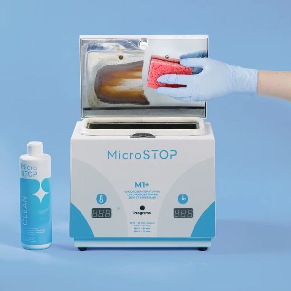 Універсальний засіб для чищення сухожарів та інструментів Microstop Clean, 500 мл Універсальний засіб для чищення сухожарів та інструментів Microstop Clean, 500 мл фото