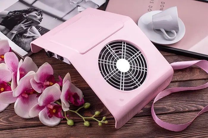 Витяжка для манікюру Simei 858-2А Pink 40 W (мішкова) фото