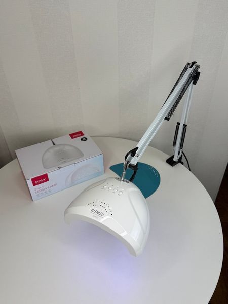 UV/LED-лампа для педикюру на штативі SUNUV 1 (ОРИГІНАЛ), 48 Вт, Біла  UV/LED-лампа для педикюру на штативі SUNUV 1 (ОРИГІНАЛ), 48 Вт, Біла  фото
