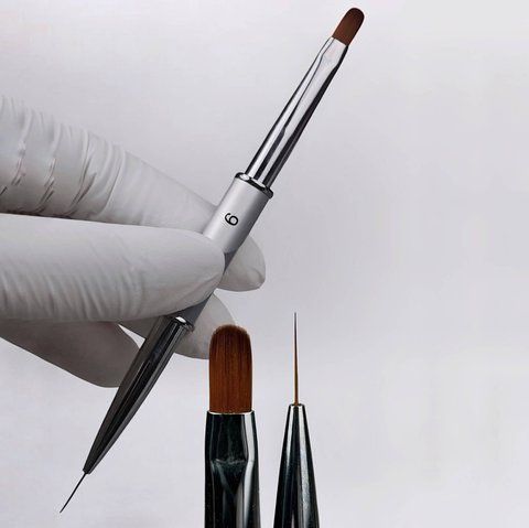 Пензлик Saga Professional NEW  №09, двосторонній  Пензлик Saga Professional NEW  №09, двосторонній фото