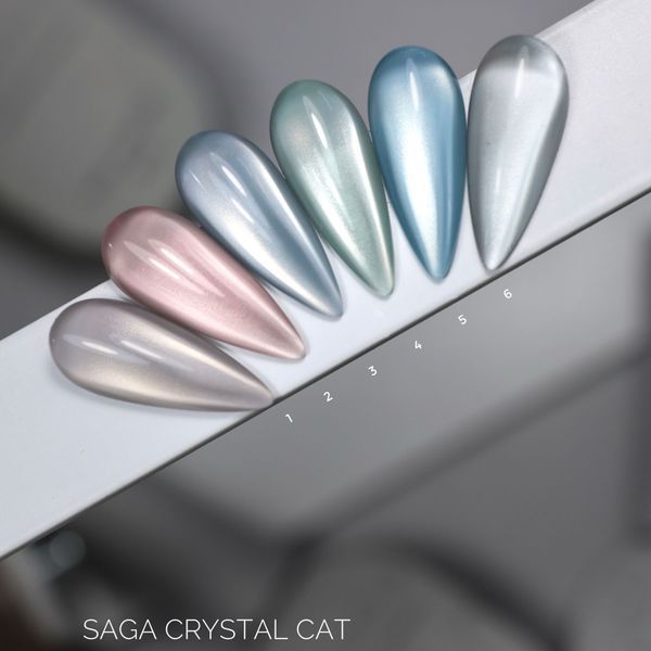 Прозрачная кошка Saga Crystal Cat # 6 Гель-лак Saga Crystal Cat # 06(прозора кішка), 10 мл фото