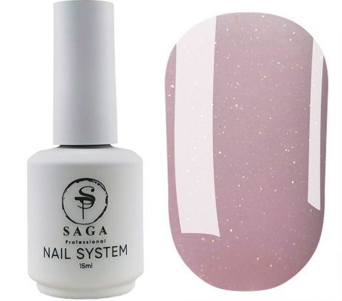 SAGA Professional LIQUID GEL №19 Гель для наращивания розовый 15 мл Рідкий гель Saga Professional Liquid Gel 19. лілово-рожевий із шимером. 15 мл фото