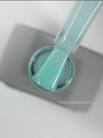 SAGA professional COLOR BASE з пензликом 6 (мятний), 10 мл фото