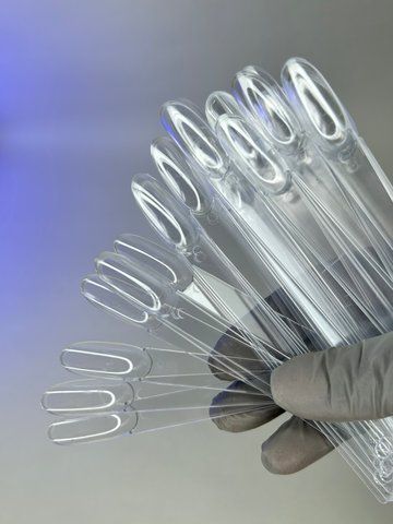 Тіпси на кільці "Овал" прозорі (50 шт) Тіпси на кільці "Овал" прозорі (50 шт) фото