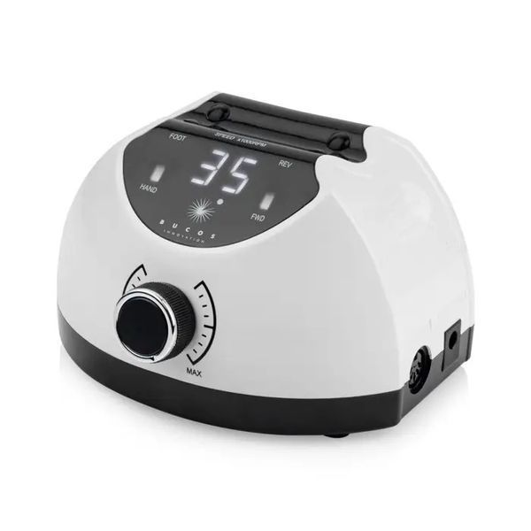 Nailshop77 радить! Фрезер для манікюру Bucos Nail Drill X4 PRO WHITE PEARL 65 ват, 35 000 об./хв. Фрезер для манікюру Bucos Nail Drill X4 PRO WHITE PEARL 65 ват, 35 000 об./хв. фото