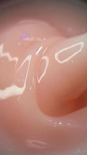 Гель для нарощування Saga Professional Magic Builder Gel 04. персиковий беж з кольоровими пластівцями поталі. 15 мл  Гель для нарощування Saga Professional Magic Builder Gel 04. персиковий беж з кольоровими пластівцями поталі. 15 мл  фото