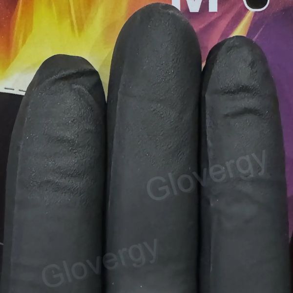 ЩІЛЬНІ 5.2 гр нітрилові рукавички чорного кольору Mediok Eclipse розмір M, 100 шт фото