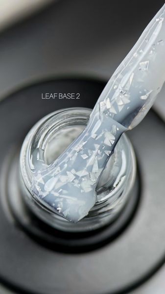 SAGA professional LEAF BASE 2 (молочний з поталлю), 9 мл фото