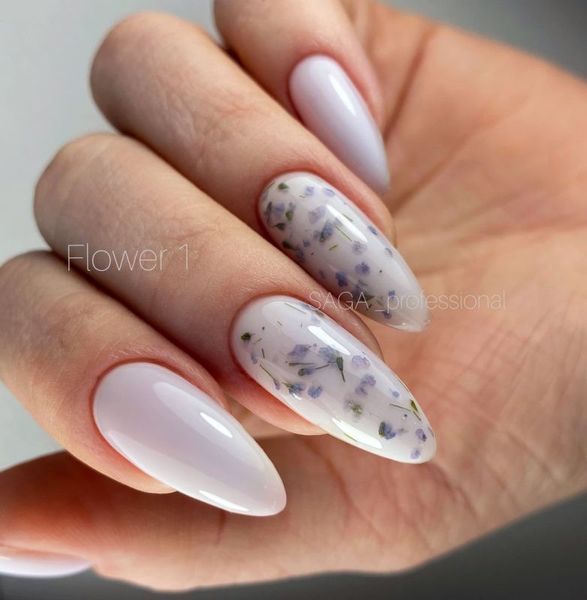 SAGA professional Квітковий гель 1 із сухоцвітом (фіолетовий), 5 мл SAGA professional Квітковий гель 1 із сухоцвітом (фіолетовий), 5 мл фото