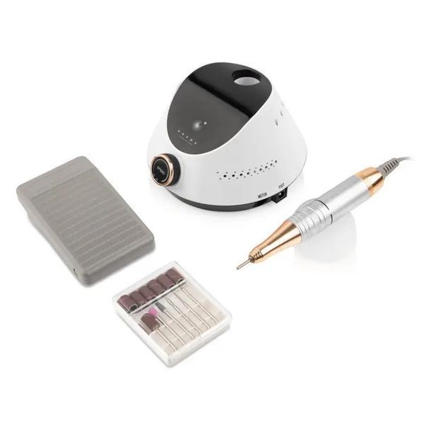 Фрезер для манікюру Bucos Nail Drill X2 PRO WHITE PEARL 65 ватів, 35 000 об./хв. фото