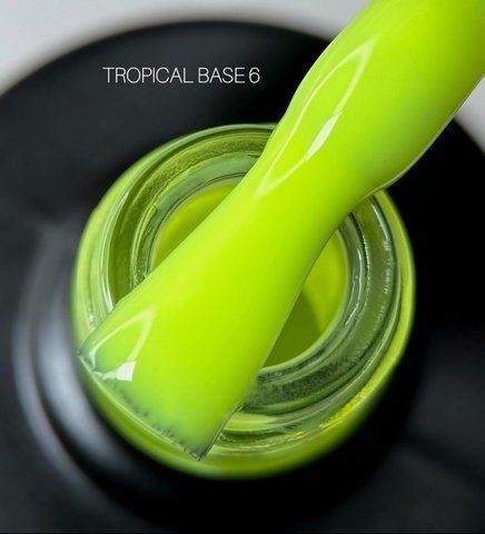 SAGA professional tropical BASE з пензликом 6 (лаймовий, неоновий), 9 мл SAGA professional tropical BASE з пензликом 6 (лаймовий, неоновий), 9 мл фото